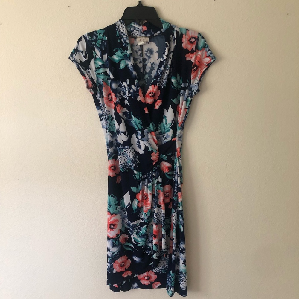 Moci by Purple Rain Floral Dress Small Women